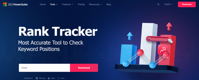 SEO PowerSuite Rank tracker the most accurate tool to check keyword positions. 