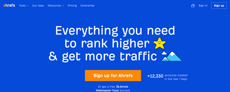 Ahrefs is an all in one SEO toolset that you need to rank higher and get more traffic. Its the ultimate rank tracker.