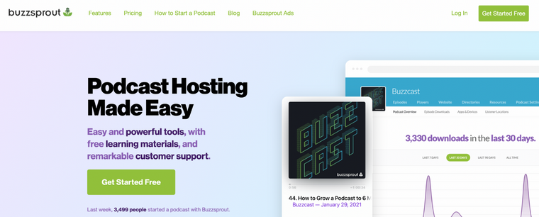buzzsprout is one of the best podcast hosting tools.