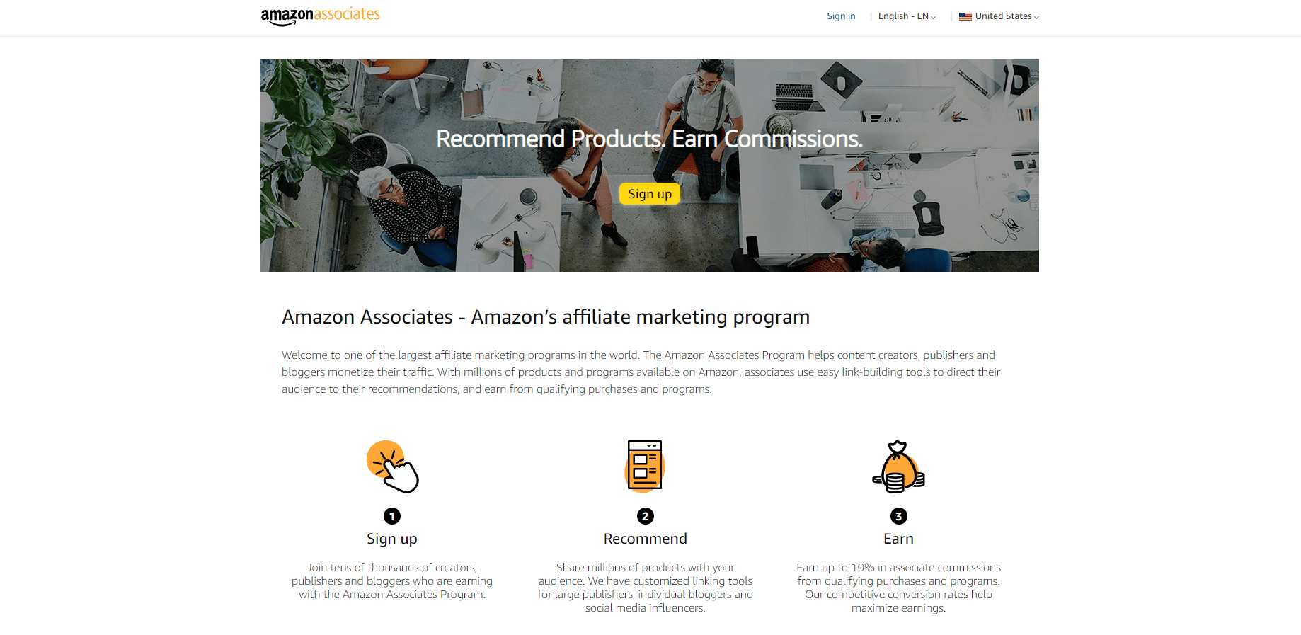 Amazon associates program is worth considering to make money with affiliate marketing. 