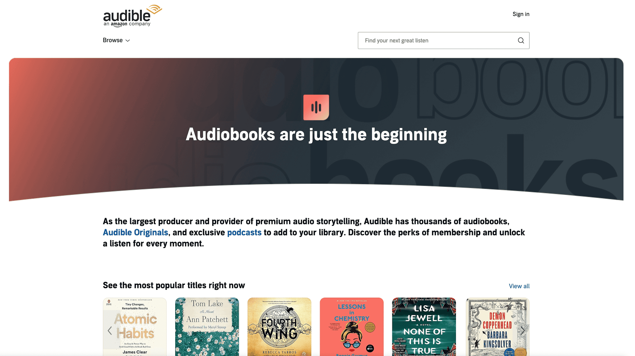 what is audible?