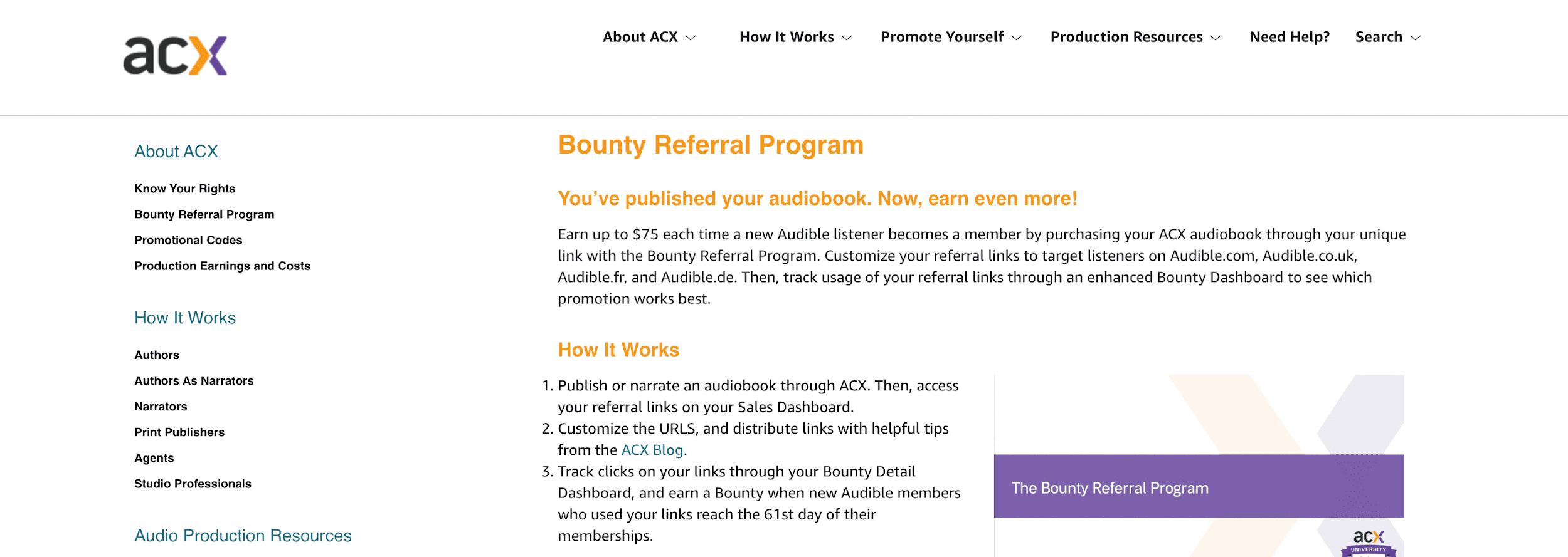 join the audible bounty program and earn money