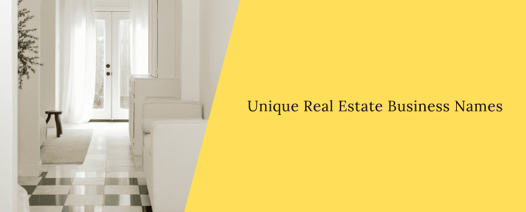 unique real estate business names